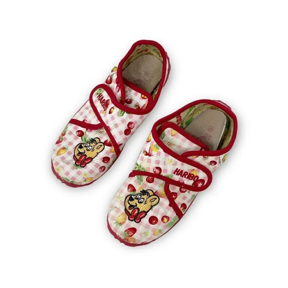 Haribo Cherry Gummy Bears Slip On Slippers Toddler Shoes Size EU 30 US 12